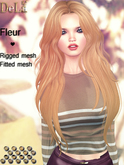 =DeLa*= Mesh Hair "Marinel" Orange Browns