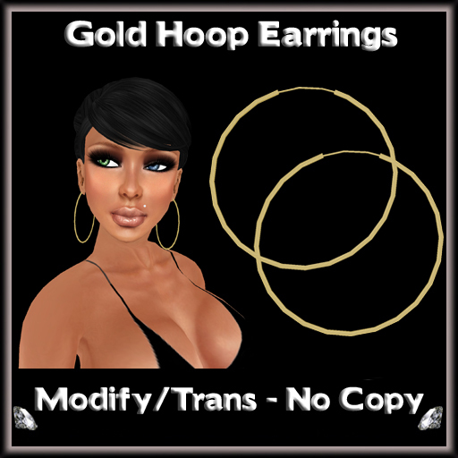 *ICED* Gold Hoop Earrings