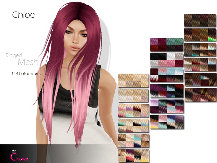 .::Crown::. Long Hair "Jasmin" DEMO V2.0