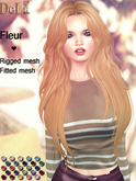 =DeLa*= Mesh Hair "Fleur" Dipped Party Colors