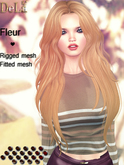 =DeLa*= Mesh Hair "Marinel" Orange Browns