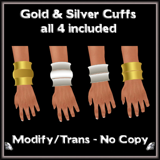 *ICED* Gold & Silver Cuffs 
