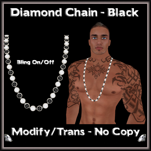 *ICED* Diamond Chain - Black 