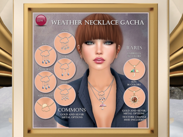 Izzie's - RARE Weather Necklace sun