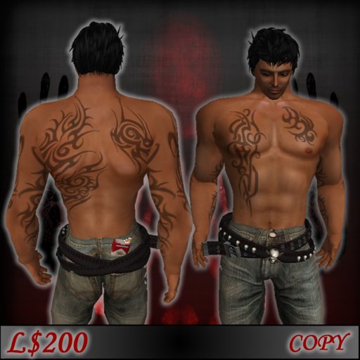 Upper Body Tribal Tattoo