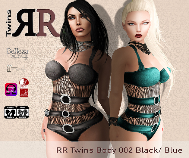 ::: RR Twins ::: Body 003 Black / Blue