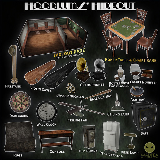 MadPea Hoodlums' Hideout  - Poker Set RARE