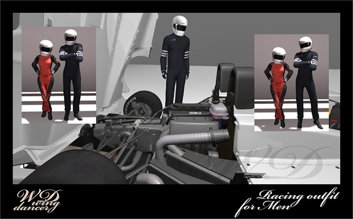 [Wing Dancer] Racing Outfit Men w Helmet [Gear]