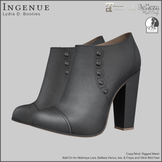 Ingenue :: Lydia D. Booties :: Steel
