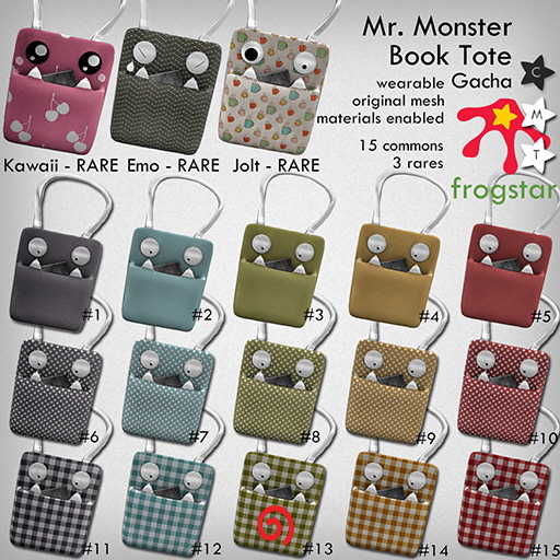 Frogstar - Mr. Monster Book Tote #13 (box)