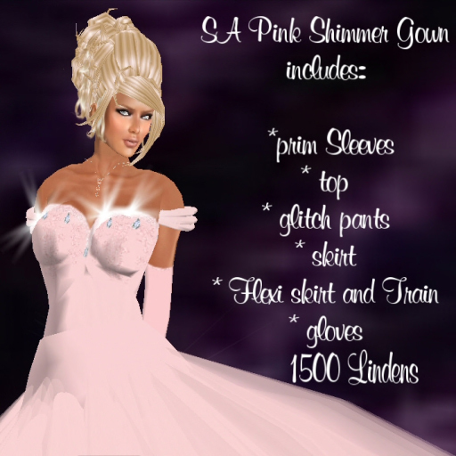 Dress Pink Shimmer Gown