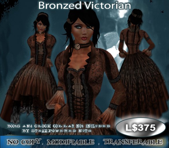 Bronzed Victorian female