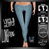 !MiH Longjohns - blue stripe
