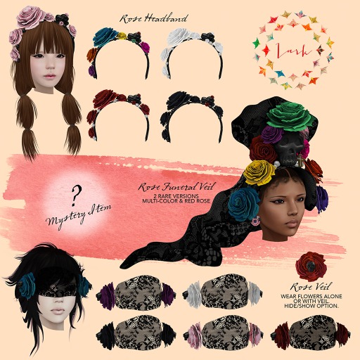 Lark - Rose Headband - Multi (nose)