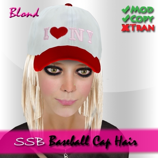 SSB Baseball Cap Hair (Blond)