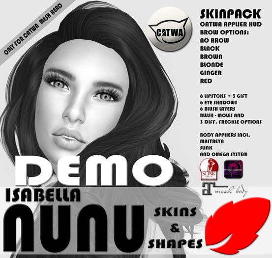 NUNU'S ISABELLA FOR CATWA TONE DEMO