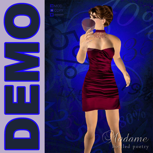 Madame Haute Couture - Bottled Poetry, DEMO - cocktail dress