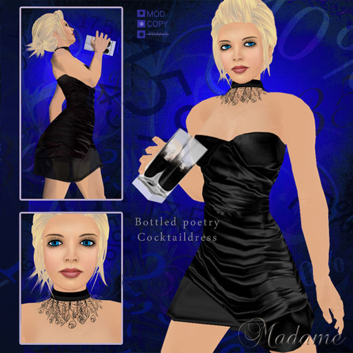 Madame Haute Couture - Bottled Poetry, ramazzotti - black cocktail dress