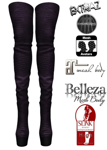 ExtrAZ - Purple High Boots