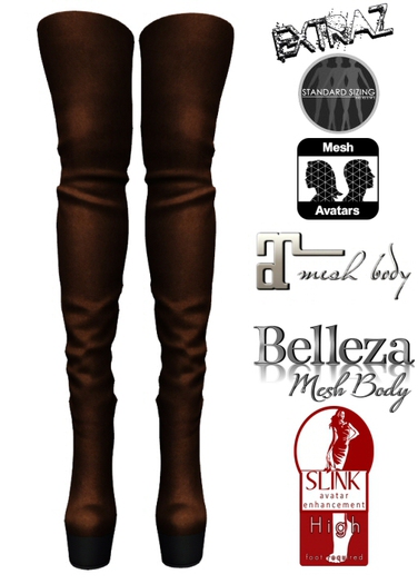 ExtrAZ - Brown High Boots