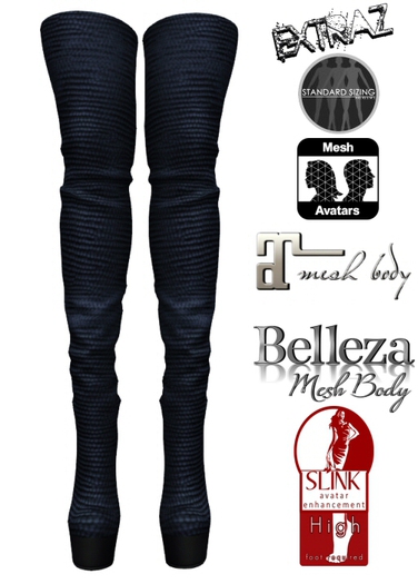 ExtrAZ - Blue High Boots