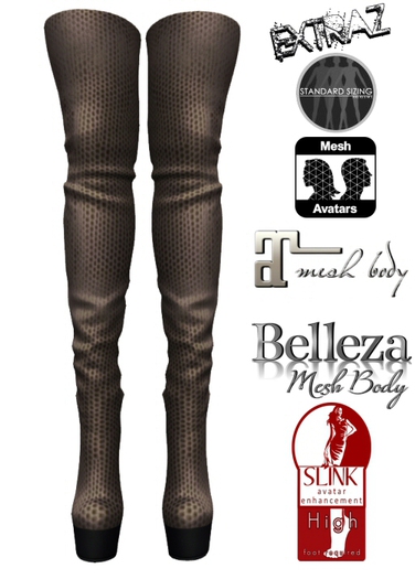 ExtrAZ - Beige High Boots