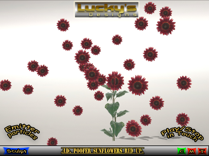 .:LD:. Poofer Sunflowers Red UP:. 