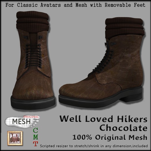 ::Duh!:: Chocolate (Brown) Well Loved Hiking Boots