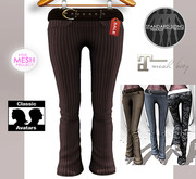 .: COUTURE MESH PANTS with BELT:. AY 4