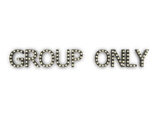 [Px] "GROUP ONLY" Illuminated Light Bulbs Sign