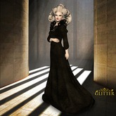 *GLITTER* ELLE GOWN & PANTS MESH PURE WHITE
