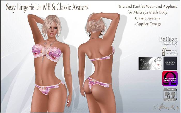 LSR - Sexy Lingerie Lia MB & Classic Avatars