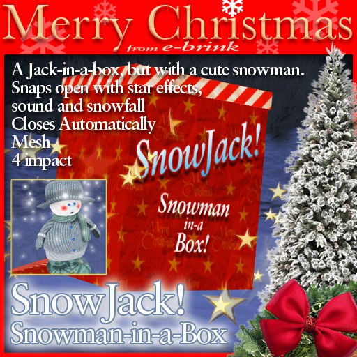 SnowJack! - Snowman-in-a-Box    mesh - snow/effects/Christmas/winter/santa/xmas/