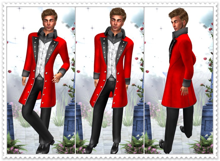 Mesh Prince Tuxedo Red