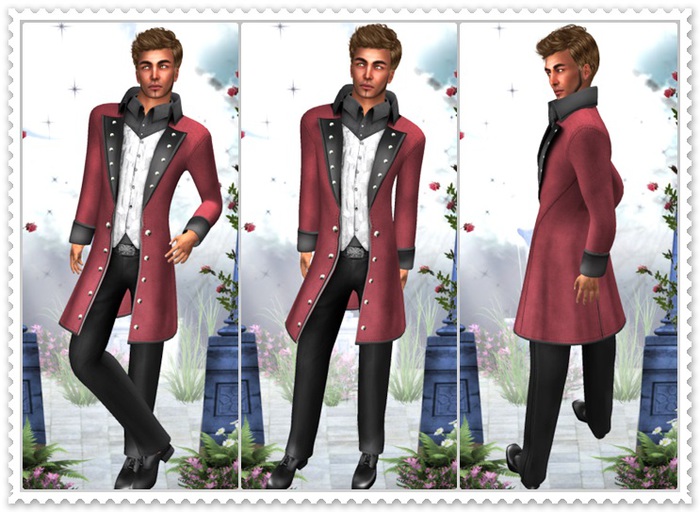 Mesh Prince Tuxedo Marone