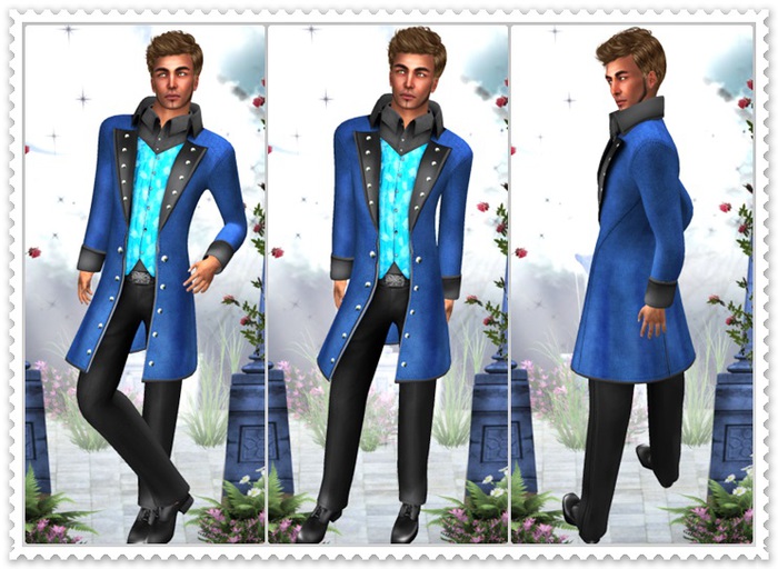 Mesh Prince Tuxedo Blue