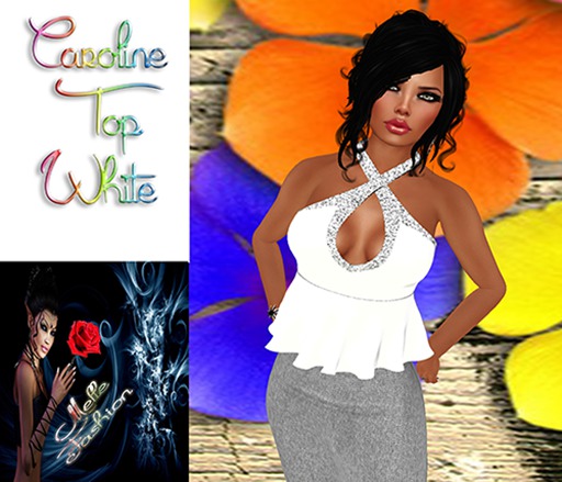 Caroline Top White  