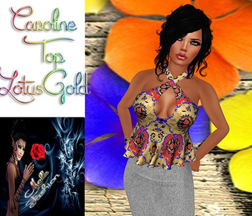 Caroline Top Lotus Gold