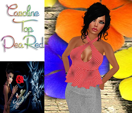 Caroline Top Pea Red