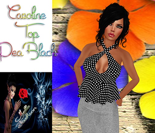 Caroline Top PeaBlack