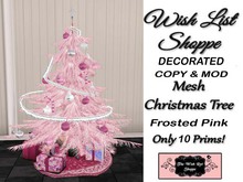 [Wish List Shoppe] MESH Designer Christmas Tree-Pink Frost