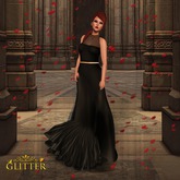 *GLITTER* ELLE GOWN & PANTS MESH PURE WHITE
