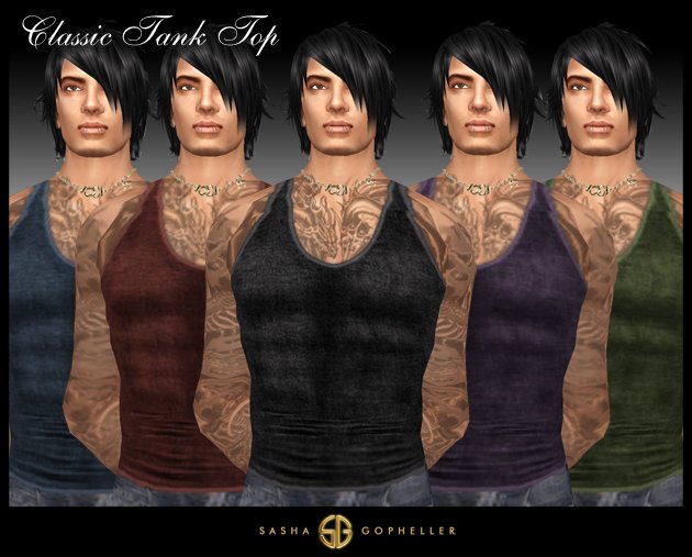 -SG- Classic Tank Top darks pack