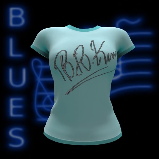 Texico Tees Ladies Mesh BBKing Blue Boxed