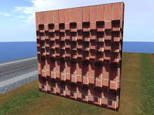 High Resolution Ornamental Red Brick Building Accent Panel with Full Perm Texture Included 6533