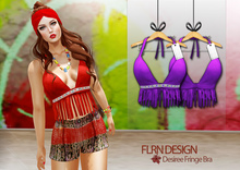 [FLRN] Desiree Fringe Bra Purple