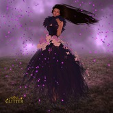 *GLITTER* FLOWER FAE GOWN BLUE/PURPLE