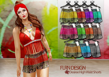[FLRN] Desiree High Waist Shorts Fatpack