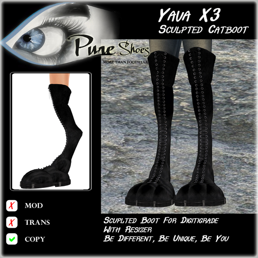 << PURE >> Pure Shoes - Yava X3 [inworld price 99L$]