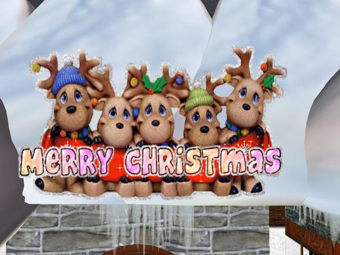 Merry Cristams Reindeer.Gif
